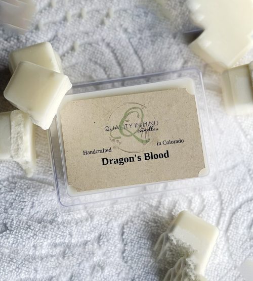 Dragon's Blood Wax Melt in packaging