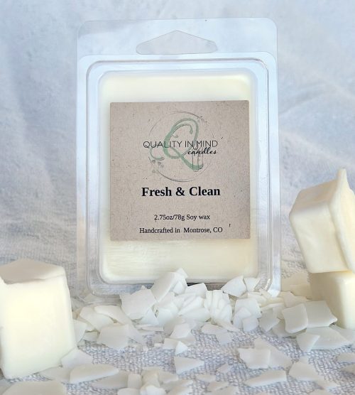Fresh and Clean Wax Melt in packaging