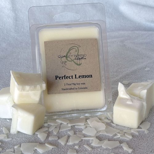 Perfect Lemon Wax Melt in packaging
